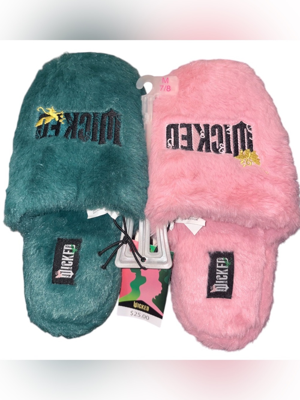 Wicked Plush Slide Slippers - M 7/8